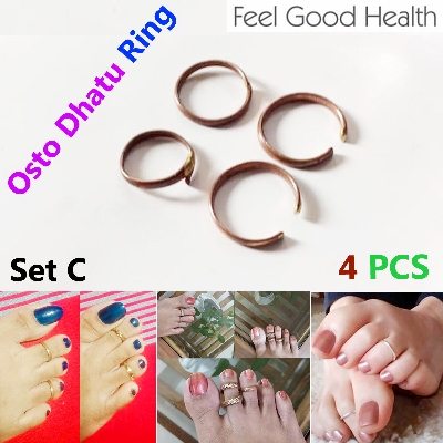 Picture of Stylish - Modern Vibe - Upscale Need - 4 PCS Leg Finger Ring Set C Adjustable for Women Multicolor - Sensible - Must Have