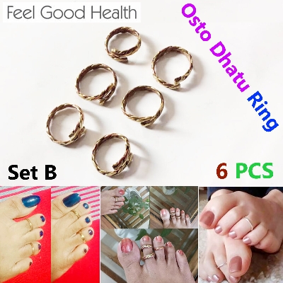 Picture of Premium Quality - 6 PCS Leg Finger Ring Set B Adjustable for Female Multicolor - Modern - Choice Expression - Designed - Urban Vibes