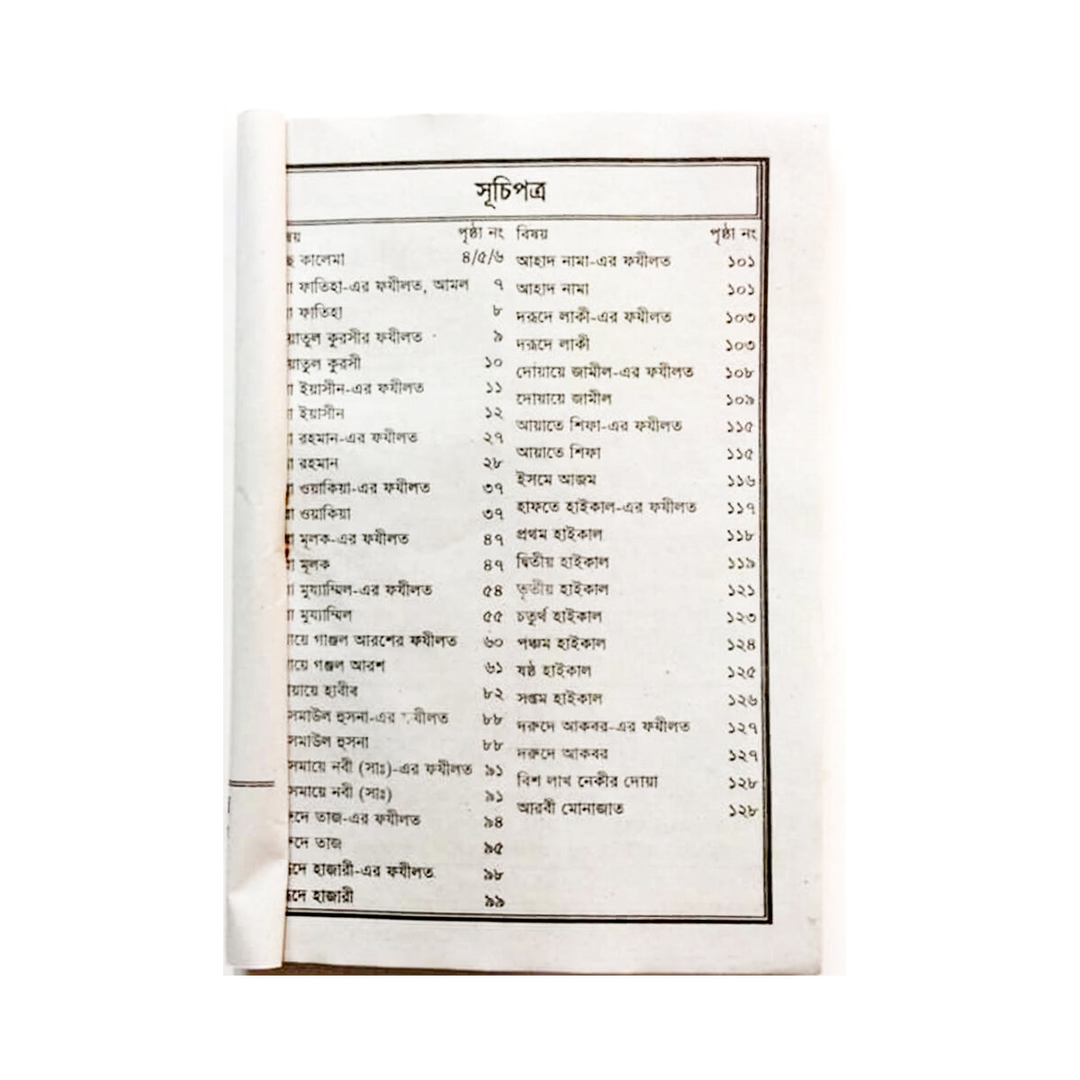 Picture of The book of panjegana ojifa meaning virtue aiatul kurci sura al asmaul husna fojilot prayer and amol islamic practice muslim educational religious item for all - Religious Book