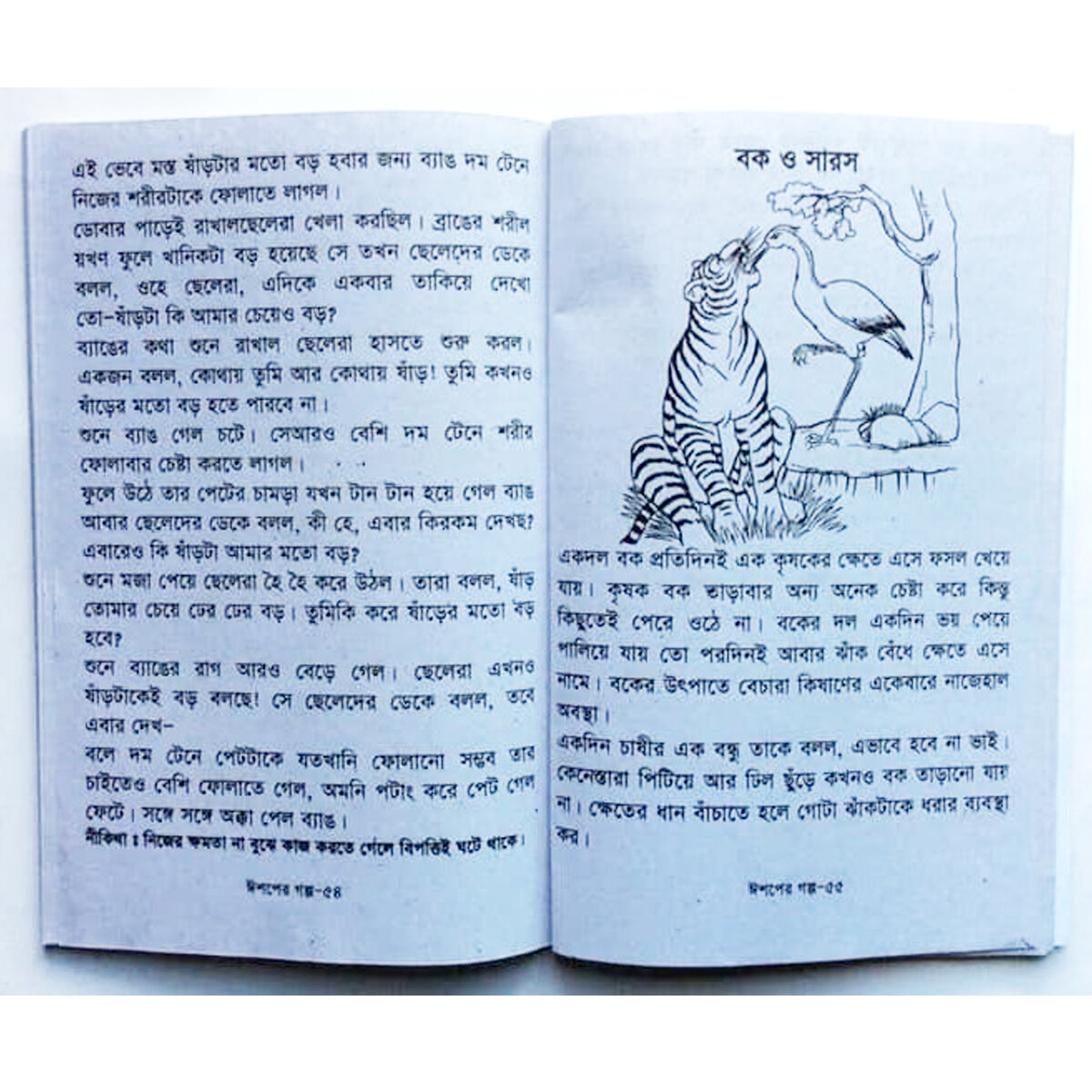 Picture of Story Book of Aesop's Fables Tagore Kids Learning for Baby Baccader Golper boi Children Education First General Knowledge