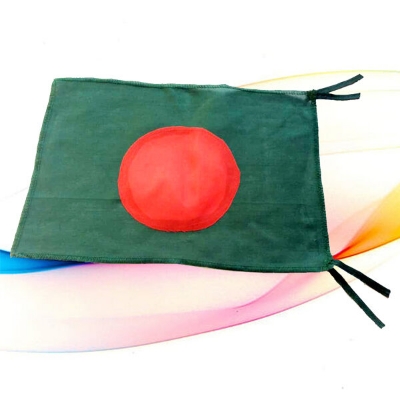 Picture of Premium 1 ft x 8 inch Bangladesh National Flag Direct Factory Supply Set B China Fabrics Potaka Show Patriotism ideal for Any Occasion Celebrate Victory or Independence Day Stationery Craft items Green And Red Color - Sticky Notes Gift Item Brand Class