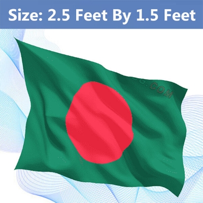 Picture of Premium 2.5ft x 1.5ft Bangladesh National Flag Direct Factory Supply Set B China Fabrics Potaka Show Patriotism ideal for Any Occasion Celebrate Victory or Independence Day Stationery Craft items Green And Red Color - Sticky Notes Gift Item Brand Class
