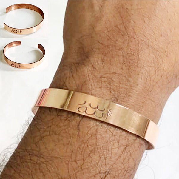 Picture of Adjustable Bracelet Set-F Osto Dhatu Material Brelet Fashion Jewelry Bracelat Regular Use Braslete or Bangles for Men and Women Multicolor Combo (2 PCS Hand Finger Rings Free Gift)