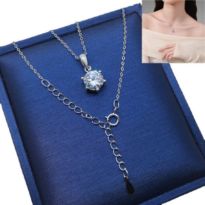 Picture of Chain With Six-Claws Locket Necklace Set A1 Ethnic Style Versatile Personality Autumn Retro Pendant Daily Life Jewelry Accessories Birthday Wedding Engagement Bridal Party Fair Festival Gift Item for Female Silver Color