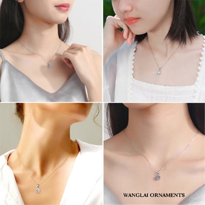 Picture of Chain With Six-Claws Locket Necklace Set A1 Ethnic Style Versatile Personality Autumn Retro Pendant Daily Life Jewelry Accessories Birthday Wedding Engagement Bridal Party Fair Festival Gift Item for Female Silver Color