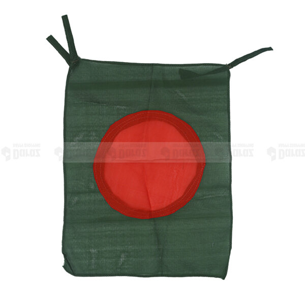 Picture of 1ft x 8 inch Bangladesh National Flag Factory Direct Supply Set C China Fabric Potaka Show Patriotism ideal for Any Occasion Celebrate Victory or Independence Day Stationery Craft Green Red Color-Sticky Note Brand Class Combo (2 PCS Headband Free Gift)
