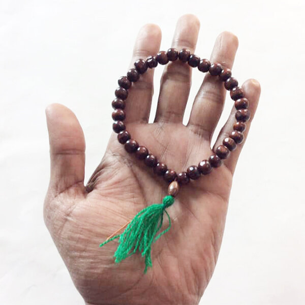 Picture of 2 PCS Wooden Tasbih 33 Balls Tosbi - Progressive Superb Quality Modern and Trendy Stationery Craft Tosbih for all (Free Gift Ticket Size Book 99 Names of Allah)