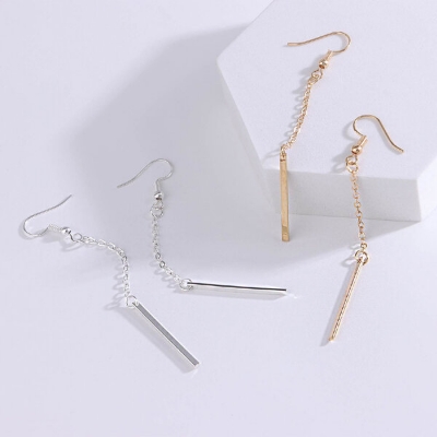 Picture of Sui Suta Earrings 24K Gold Water Drop Set E1 Pendant Eardrop Versatile Personality Autumn Retro Kaner Dul Jewelry Accessories Birthday Wedding Engagement Bridal Party Fair Festival Gift for Female Girls Gold/Silver Color - Adjustable