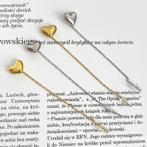 Picture of 1 Pair Popular Sui Suta Love Tassel Earrings Set G1 24K Gold Water Drop Pendant Eardrop Versatile Personality Autumn Kaner Dul Hot Selling Jewelry Accessories Birthday Wedding Engagement Bridal Party Ideal Gift Item for Female Girls Gold/Silver Color - Adjustable