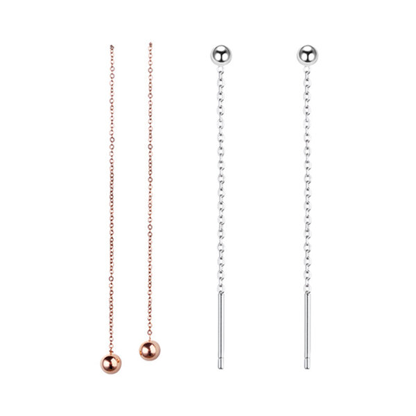 Picture of 1 Pair Popular Sui Suta Bead Bean Ball Earrings Set H1 Tassel Pendant Eardrop Versatile Personality Autumn Retro Kaner Dul Jewelry Accessories Birthday Wedding Engagement Bridal Party Fair Festival Gift Item for Female Girls Gold/Silver Color - Adjustable