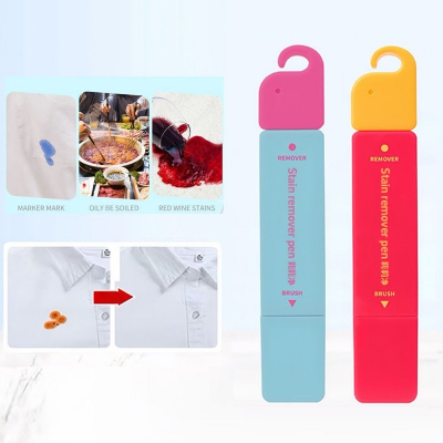 Picture of 12ml Stain Remover Pen With Brush Head Double Head Oil Remover Stick Instant Portable Water-free Stain Remover