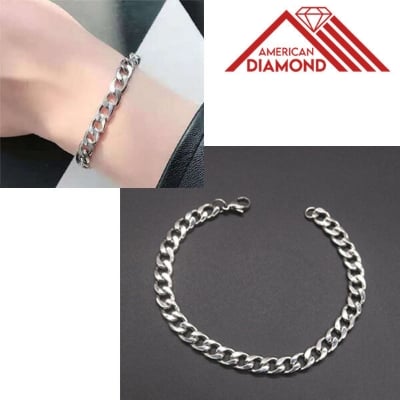 Picture of American Hip Hop Simple Chain Bracelet Set D Temple Exhibition Hot Selling Autumn Retro Brelet Popular Jewelry Birthday Wedding Engagement Bridal Party Bracelat Ideal Gift Braslete Bangles Silver Color  for All