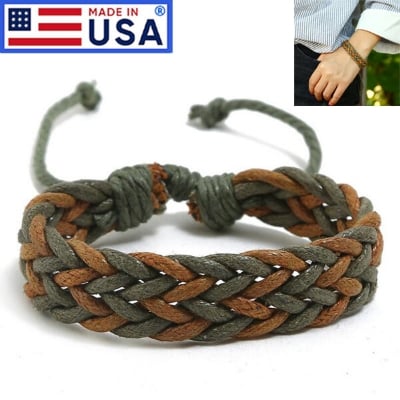 Picture of American Handmade Woven Bracelet Factory Direct Supply Set-E Temple Exhibition Hot Selling Autumn Retro Brelet Handicraft Birthday Wedding Engagement Bridal Party Bracelat Ideal Gift Braslete Bangles for Men and Women Multi-Color