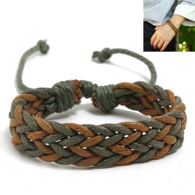 Picture of Handmade Woven Rope Bracelet Set E1 Temple Exhibition Hot Selling Autumn Retro Brelet Handicraft Accessories Birthday Wedding Engagement Bridal Party Bracelat Ideal Gift Braslete Bangles for Men and Women MultiColor