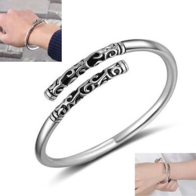 Picture of Popular Montara Bracelet Adjustable Set H1 Exhibition Electroplating Brelet Jewelry Accessories Birthday Wedding Engagement Bridal Party Bracelat Ideal Gift Item Braslete Bangles for Male/Female Silver Color
