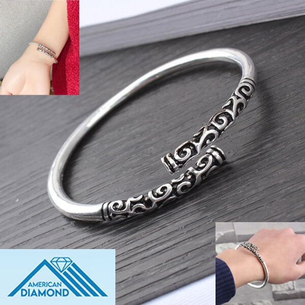 Picture of American Popular Montara Bracelet Adjustable Factory Direct Supply Set H Temple Exhibition Electroplating Brelet Jewelry Accessories Birthday Wedding Engagement Bridal Party Bracelat Ideal Gift Braslete Bangles for All Silver Color