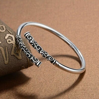 Picture of American Popular Montara Bracelet Adjustable Factory Direct Supply Set H Temple Exhibition Electroplating Brelet Jewelry Accessories Birthday Wedding Engagement Bridal Party Bracelat Ideal Gift Braslete Bangles for All Silver Color