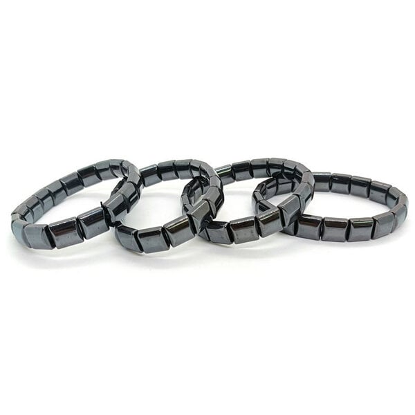 Picture of American Popular Bio Magnetic Bracelet Adjustable Factory Direct Supply Set 2 Natural Hematite Stone Electroplating Brelet Jewelry Accessories Birthday Wedding Engagement Bridal Party Bracelat Ideal Gift Braslete Bangles Black Color for All