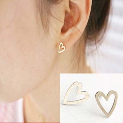 Picture of 1 Pair Popular Love Queen Heart-Shaped Earrings 24K Gold Water Drop Set- P1 Hollow Tassel Eardrop Versatile Personality Autumn Retro Kaner Dul Hot Selling Jewelry Birthday Wedding Engagement Bridal Party Ideal Gift for Women Gold Color