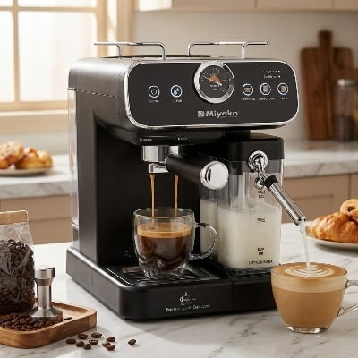 Picture of Miyako Fast Espresso Coffee Maker With Dispensser-CM-2056BT