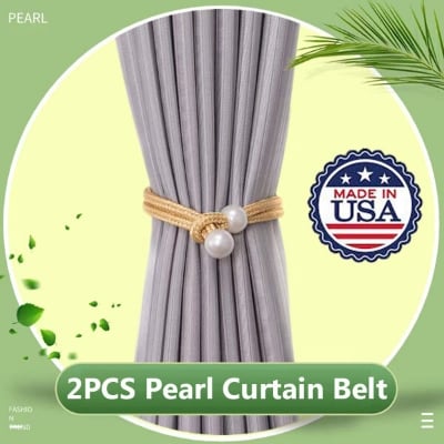 Picture of 2 PCS American Hot Selling Pearl Curtain Belt Factory Direct Supply Set C Double-Headed Long Tassel Cotton Door and Window Parda Barrier Tie Rope Non Clip/Hook Handmade Kushikata Accessories Popular Cottage Home Decorative Ideal Gift Item Multicolor