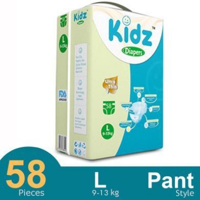 Picture of Kidz Baby Diaper Belt L (9-13 kg) 58 pcs