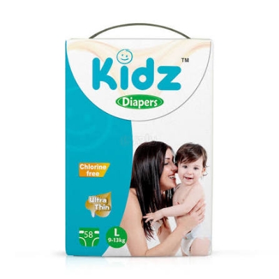 Picture of Kidz Baby Diaper Belt L (9-13 kg) 58 pcs
