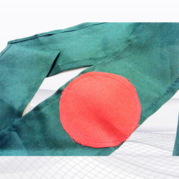Picture of 6 PCS Green and Red Color Headband Set – Soft Flag Fabric, Stylish Wear for Events Sports Rally & Celebration for Men Women - One size