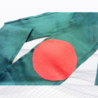 Picture of 6 PCS Green and Red Color Headband Set – Soft Flag Fabric, Stylish Wear for Events Sports Rally & Celebration for Men Women - One size