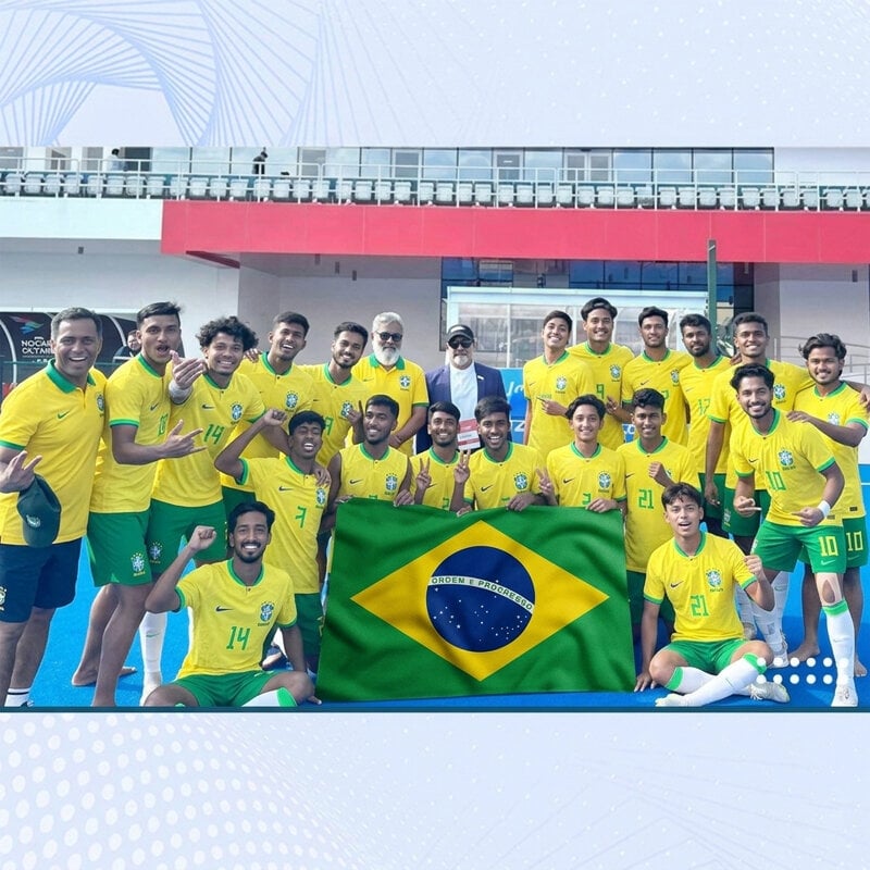 Picture of Brazil Flag For Football World Cup Premium Fabric High Quality Print National Flag Of Brasil For Home Roof Car Balcony Wall Decoration Item Football Tournament Celebration Supporter Accessories Matches Cheer Up