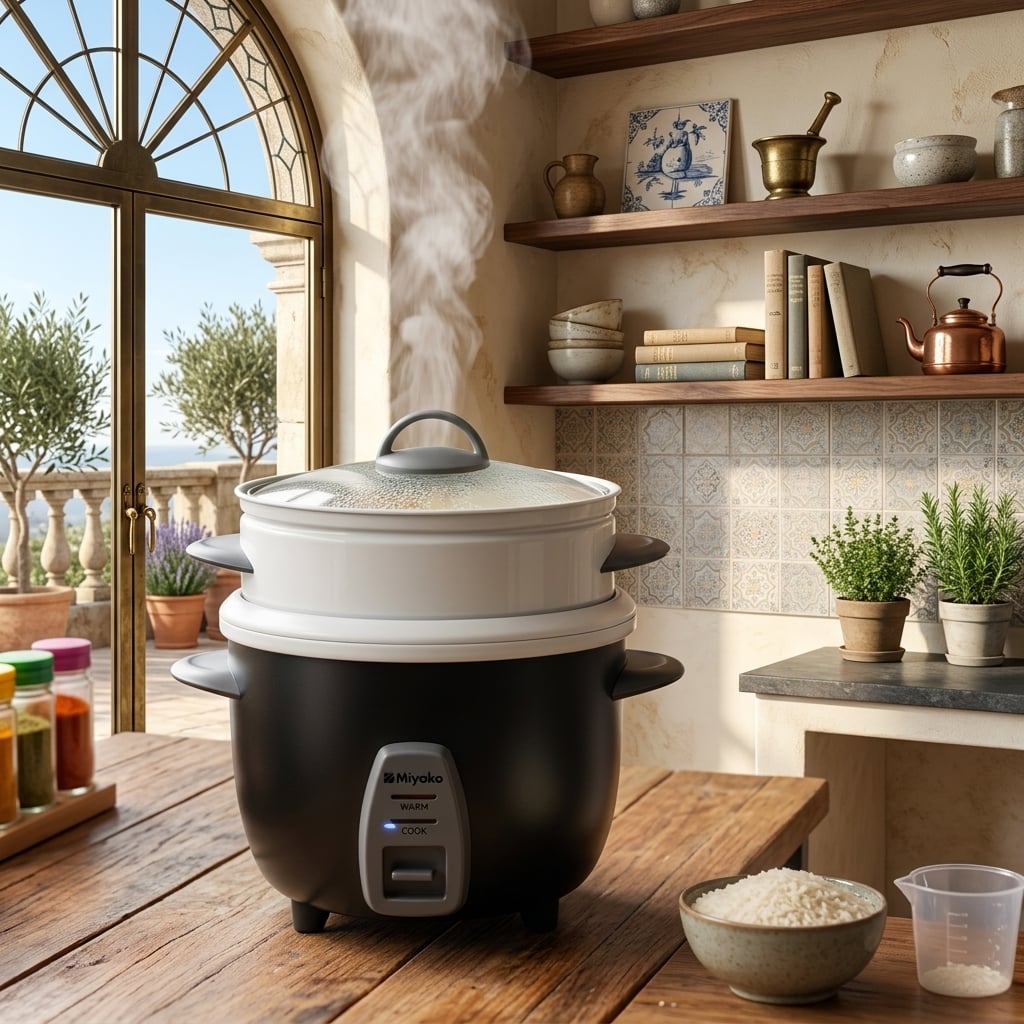 Picture of Miyako 3 in 1 Double Pot Rice Cooker 1.5 LTR-MRC-515YLD