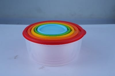 Picture of Rainbow Round Food Container 5 Pcs Set-TEL