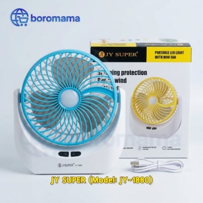 Picture of Premium Rechargeable Mini Table Fan with LED Light