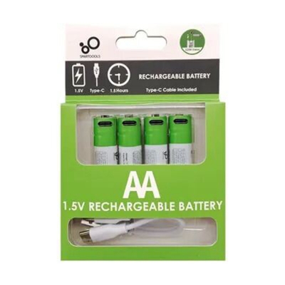 Picture of SmarToools RB40 AA 1.5V 2600mWh Rechargeable Battery (4Pcs Set)-Blue
