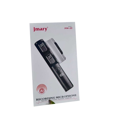 Picture of Jmary MW-20 Dual wireless Recording Microphone with mute mode-Black