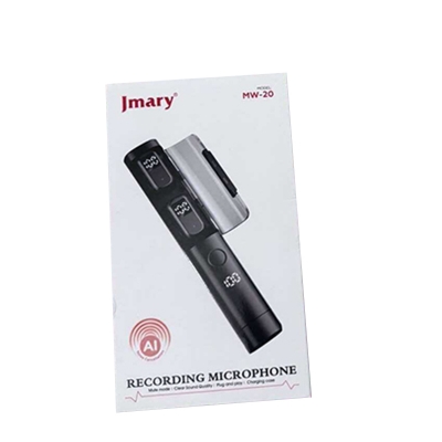 Picture of Jmary MW-20 Dual wireless Recording Microphone with mute mode-Black
