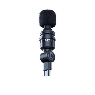 Picture of ​Ulanzi AM23 Type-C Mini Mic 360° Pickup Microphone Angle Adjustable Mic for Mac Min Smartphone Laptop Tablet-Black
