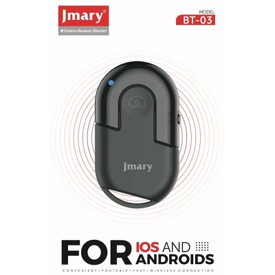 Picture of Jmary BT-03 Wireless Selfie Remote Control Phone Camera BT Shutter Button for Smartphone Photos Videos