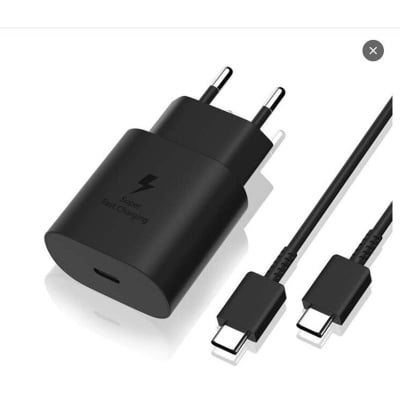 Picture of Samsung 25W USB-C Power Adapter with Cable Official Product-Black