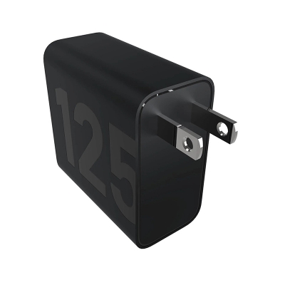 Picture of Motorola TurboPower 125W GaN Charger with 6.5A e-Marked USB-C to USB-C Cable-Black