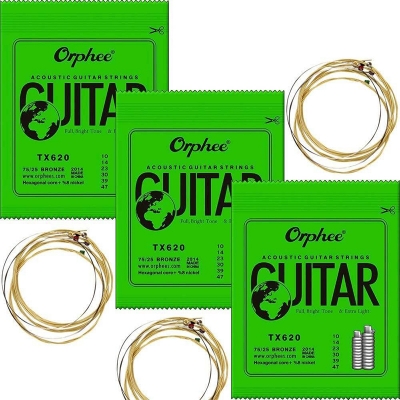 Picture of Orphe TX620 Acoustic Guitar Strings Gold-Gold