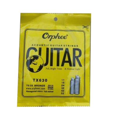 Picture of Orphe TX630 Acoustic guitar String – 75/25 Bronze Normal light-Gold