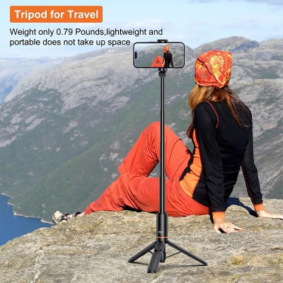 Picture of VRIG TP19 Selfie Stick with Tripod Wireless Remote Extendable Phone Tripod Stand-Black