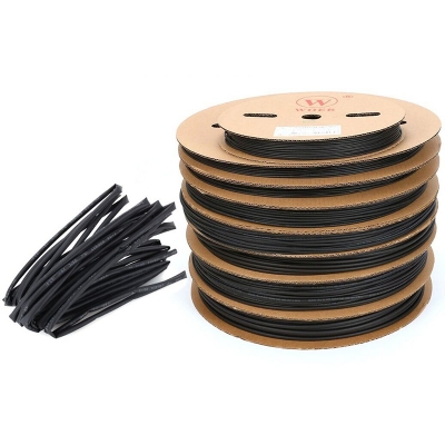 Picture of Heat Shrink Tubing Tube Assortment Wire Cable Insulation Sleeving Kit 200 miter Multicolor-3mm