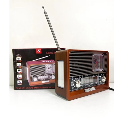 Picture of Portable Wireless AM FM SW 8 Band Bt Outdoor Home Radio Speaker  Ktf-1647 with Flashlight Multi-function Mp3 TF USB Music Player-Multicolour