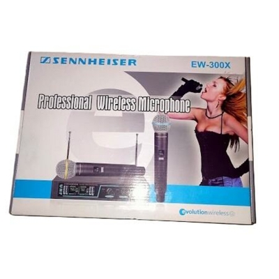 Picture of Sennheiser EW 300x Wireless Handheld 2 Microphone System-Black