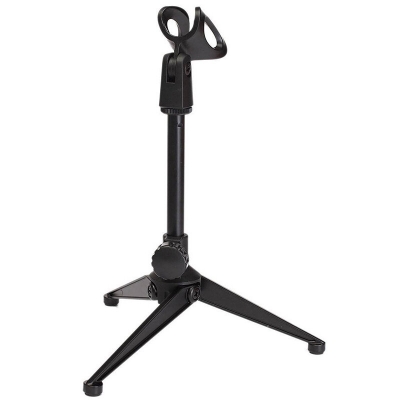 Picture of Microphone holder Microphone Stand Table stand microphone Mic table stand Stand holder with clamp-Black