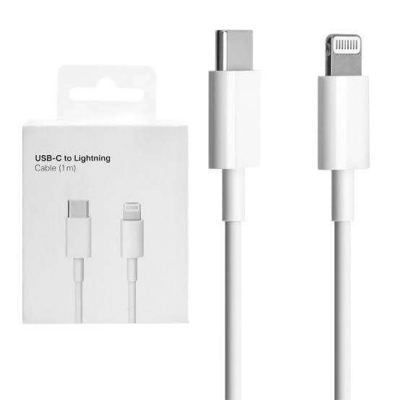 Picture of Type C To lightning Fast Charging Cable 25W Premium Quality 1M White-White