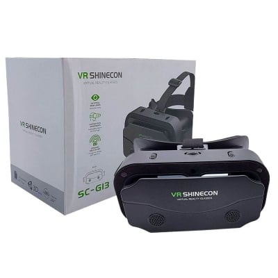 Picture of Shinecon SC-G13 IMAX 3D Virtual Reality Glasses, Immersive Mobile VR Headset, New Upgrade, Compatible with 4.7-7.0inch Phones, Optical Eye Protection, New-Black