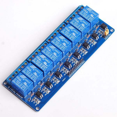 Picture of Arduino 8 Channel Relay Module 8-Channel Relay Control Board 5V 10A Relay Module Blue-Blue
